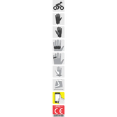 Alpinestars Stella SP-1 V2 Gloves - Black/White/Fluo Red - XL 3518119-1231-XL - Glove Group